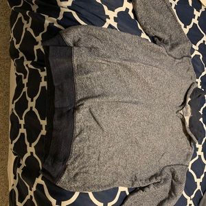 Men’s navy heathered 1/4 zip pullover